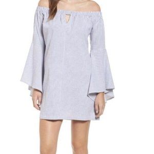 Mimi Chica Bell Sleeve Off the Shoulder Dress